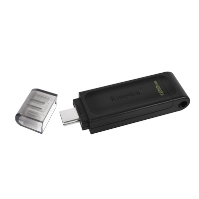 Pendrive Kingston DataTraveler 70 128 GB USB tipo-C 3.2 Nero