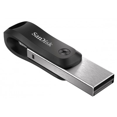 Pendrive SanDisk iXpand 64 GB USB Type-A   Lightning 3.2 Nero, Argento