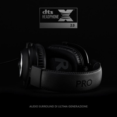 Headset Gaming Logitech G PRO X Nero