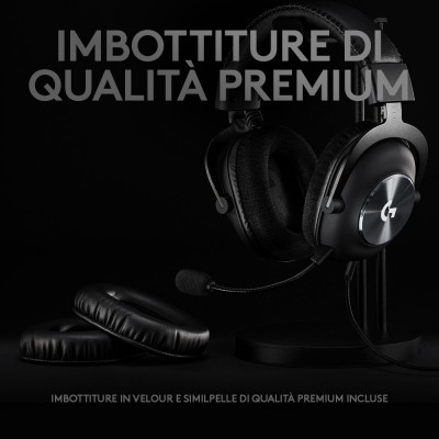 Headset Gaming Logitech G PRO X Nero