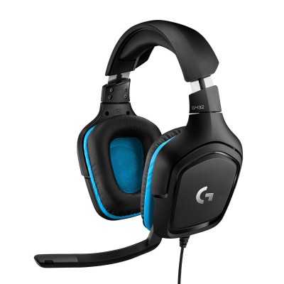 Headset Gaming Logitech G432 Gaming Nero Blu