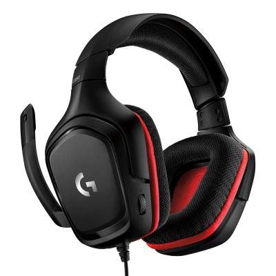 Headset Gaming Logitech G332 Gaming Nero Rosso