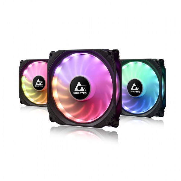 Ventola Chieftec CF-3012 RGB  RGB (Tornado) Kit da 3