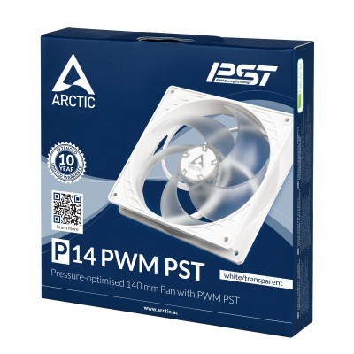 Ventola Arctic P14 PWM PST Bianco 140mm