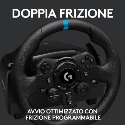 Volante Logitech G G923 Nero USB Sterzo + Pedali PC, PlayStation 4