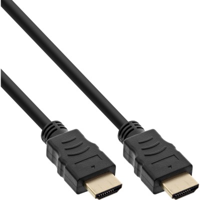 Cavo HDMI InLine ad alta velocità con ethernet Nero 3m