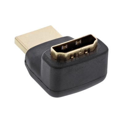 Adattatore HDMI InLine Maschio Femmina angolato Nero