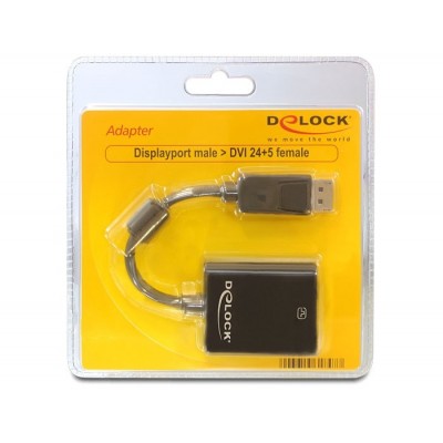 Adattatore da DisplayPort maschio a DVI femmina DeLock