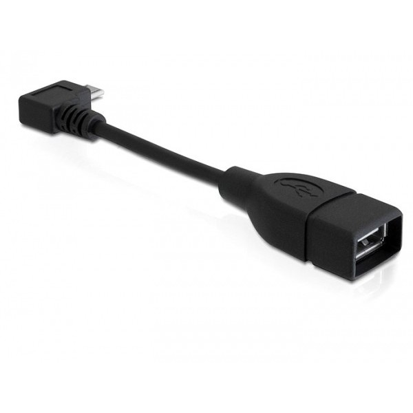 Adattatore da USB plug femmina a microUSB tipo B maschio DeLock