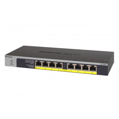 Switch NETGEAR 8 Porte 10 100 1000 Mbps GS108LP-100EUS