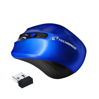 Mouse TECHMADE OTTICO WIRELESS USB BLU