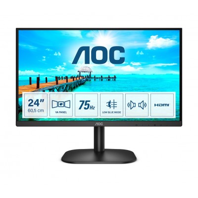 Monitor AOC 24B2XDAM 24'' FullHD VA 75 Hz Adaptive-Sync LED Nero