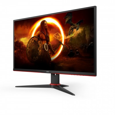 Monitor AOC 27G2SAE BK 27'' FullHD VA AMD Free-Sync Rosso Nero