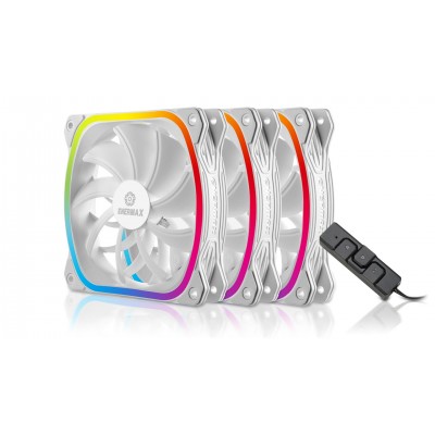 Ventole Enermax SquA RGB UCSQARGB12P-W-BP3 kit da 3 Bianco