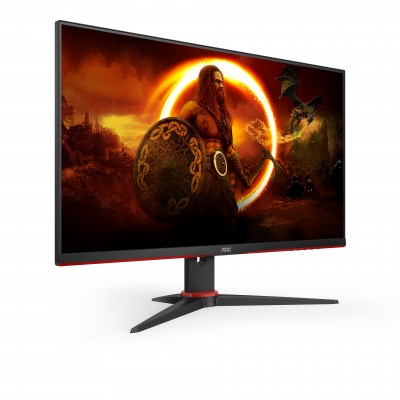 Monitor AOC 24G2SAE BK 24'' FullHD VA AMD Free-Sync Nero Rosso