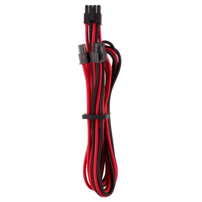 Corsair Premium Sleeved PCIe Single-Kabel, (Gen 4) -  rosso nero