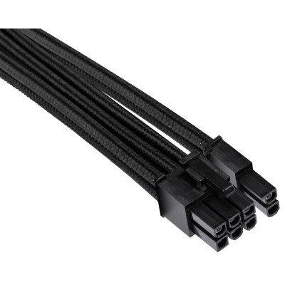 Corsair Premium Sleeved PCIe Single-Kabel, (Gen 4) - Nero