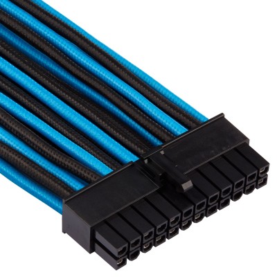 Corsair Premium Sleeved 24-Pin-ATX-Kabel (Gen 4) - blu nero