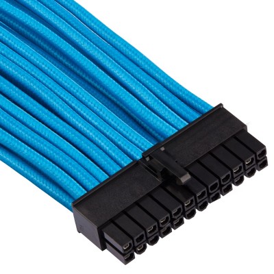 Corsair Premium Sleeved 24-Pin-ATX-Kabel (Gen 4) - Blu