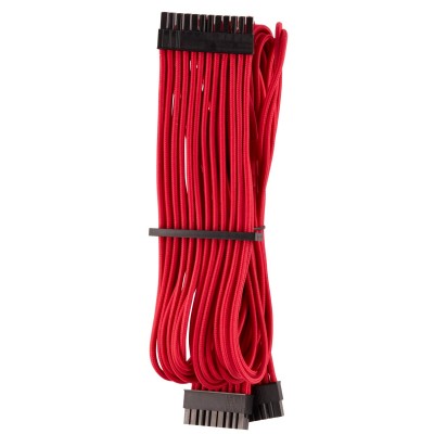 Corsair Premium Sleeved 24-Pin-ATX-Kabel (Gen 4) - Rosso