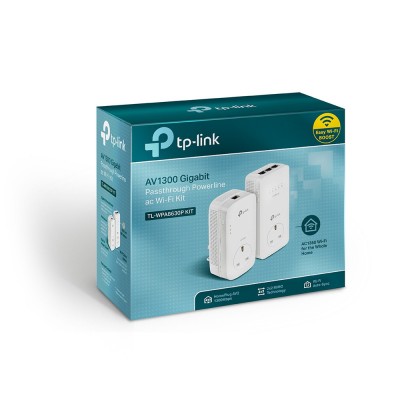 Switch TP-Link TL-WPA8630P KIT 1200 Mbit s Collegamento ethernet LAN Wi-Fi Bianco