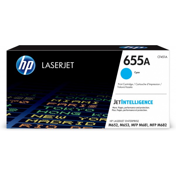 Toner HP CF451A 655A Ciano