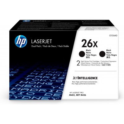 Toner HP CF226XD 26X Multipack Nero