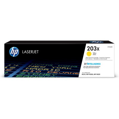 Toner HP giallo CF542X 203X 2500 pagine