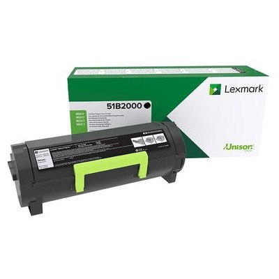 Toner Lexmark nero 51B2000  2500 pagine