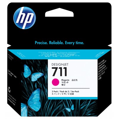 Cartuccia HP 711 Magenta 3 pezzi