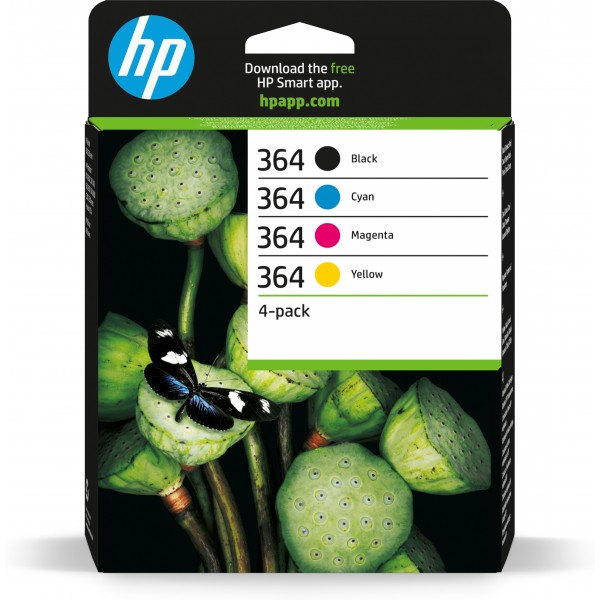 HP Multipack nero / ciano / magenta / giallo N9J73AE 364 4x inchiostro HP 364 bk + c + m + y