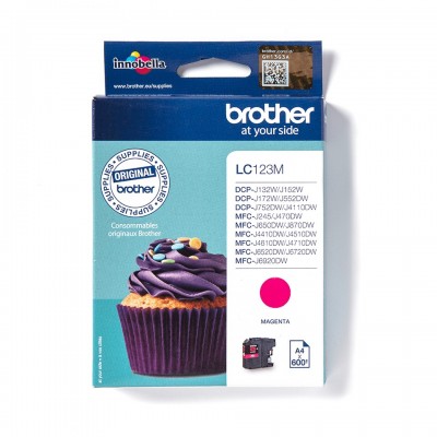 Cartuccia Brother LC123M Magenta