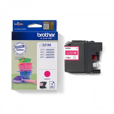 Cartuccia Brother LC221M Magenta