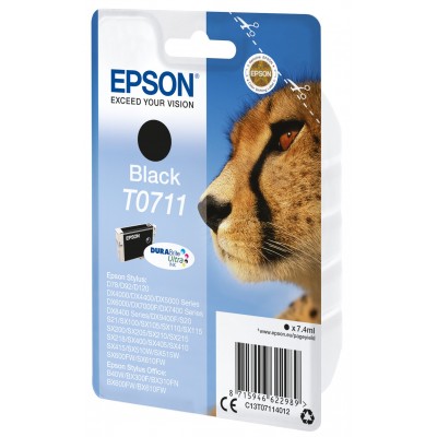 Cartuccia Epson d'inchiostro nero C13T07114012 T0711 ~245 pagine 7,4ml