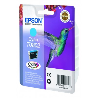 Cartuccia Epson C13T08024011 T0802 Ciano