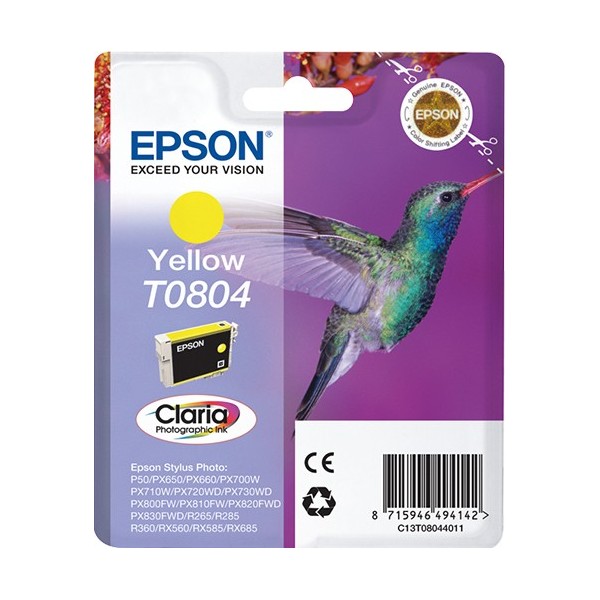 Cartuccia Epson C13T08044011 T0804 Giallo