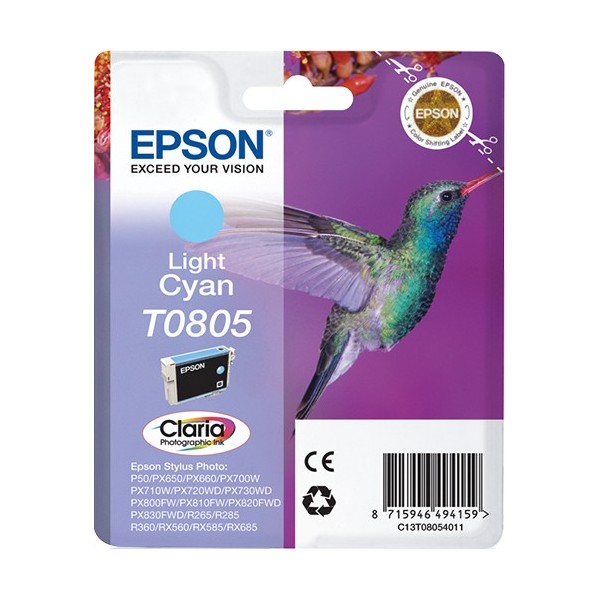 Cartuccia Epson C13T08054011 T0805 Ciano Chiaro