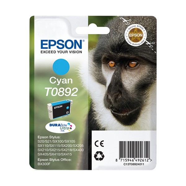 Cartuccia Epson C13T08924011 T0892 Ciano