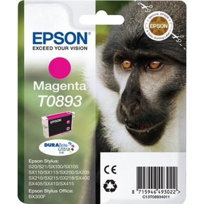 Cartuccia Epson d'inchiostro magenta C13T08934011 T0893 ~135 pagine 3,5ml