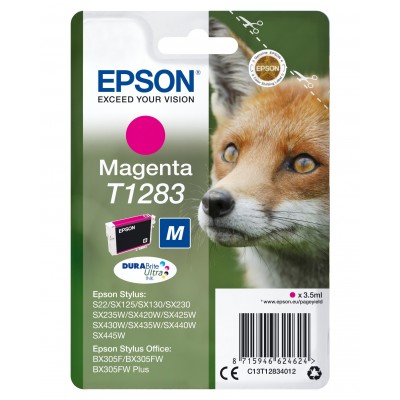 Cartuccia Epson d'inchiostro magenta C13T12834012 T1283 ~140 pagine 3,5ml