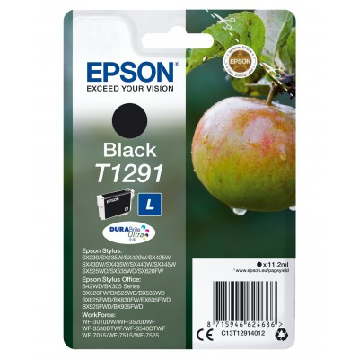 Cartuccia Epson d'inchiostro nero C13T12914012 T1291 ~385 pagine 11,2ml