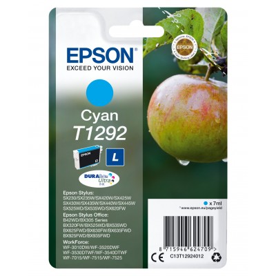 Cartuccia Epson d'inchiostro ciano C13T12924012 T1292 ~470 pagine 7ml