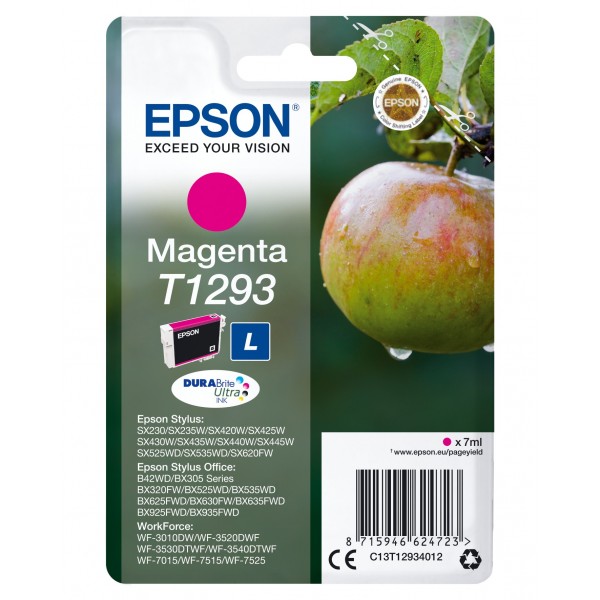 Cartuccia Epson d'inchiostro magenta C13T12934012 T1293 ~470 pagine 7ml