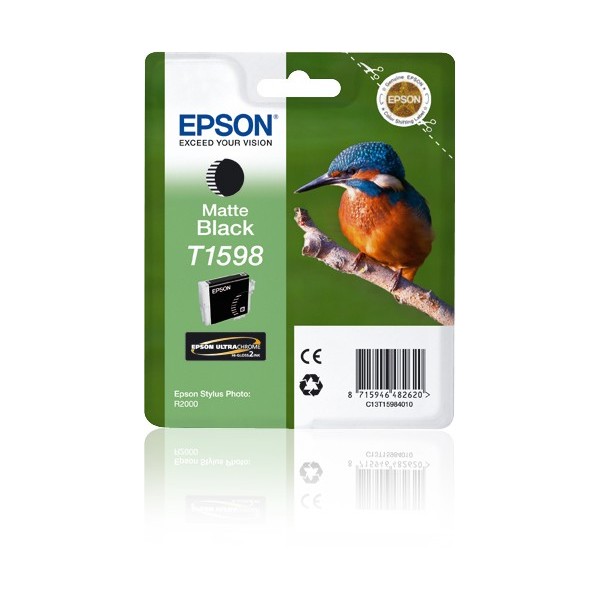 Cartuccia Epson C13T15984010 T1598 Nero Opaco