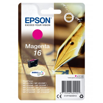 Cartuccia Epson d'inchiostro magenta C13T16234012 T1623 ~165 pagine 3,1ml standard