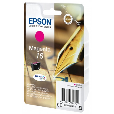 Cartuccia Epson d'inchiostro magenta C13T16234012 T1623 ~165 pagine 3,1ml standard