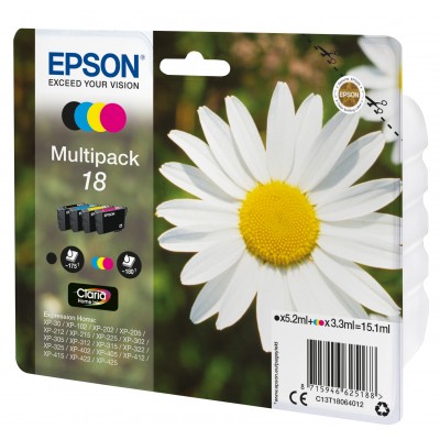 Cartuccia Epson C13T18064012 T1806 Multipack