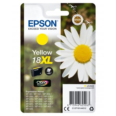 Cartuccia Epson d'inchiostro giallo C13T18144012 T1814 ~450 pagine 6,6ml XL