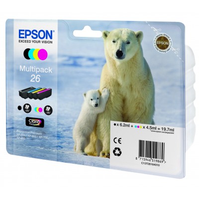 Cartuccia Epson C13T26164010 T2616 Multipack