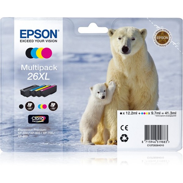 Cartuccia Epson C13T26364010 T2636 Multipack XL